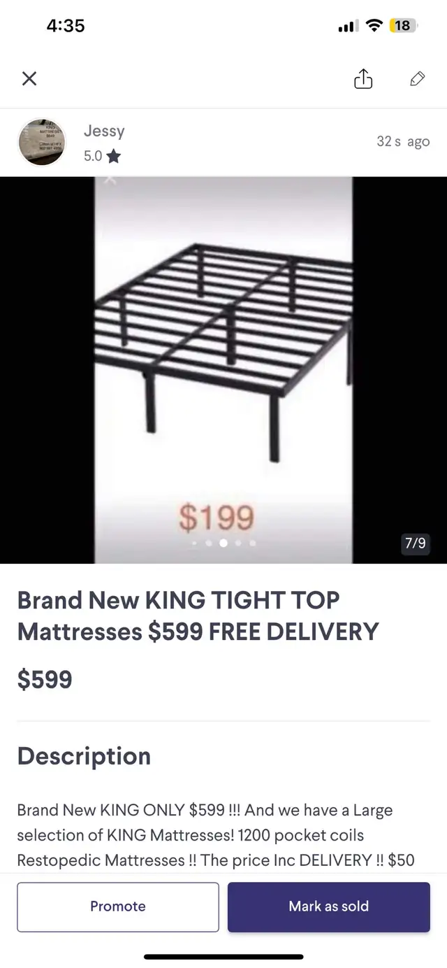 Brand New QUEEN Platform Frames $199 Free delivery - Photo 7