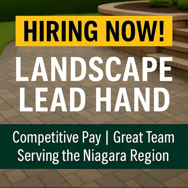 Landscape/Hardscape Lead Hand Needed