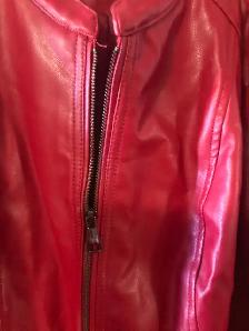 Suzy Sheer Faux Leather Jacket for sale XL…