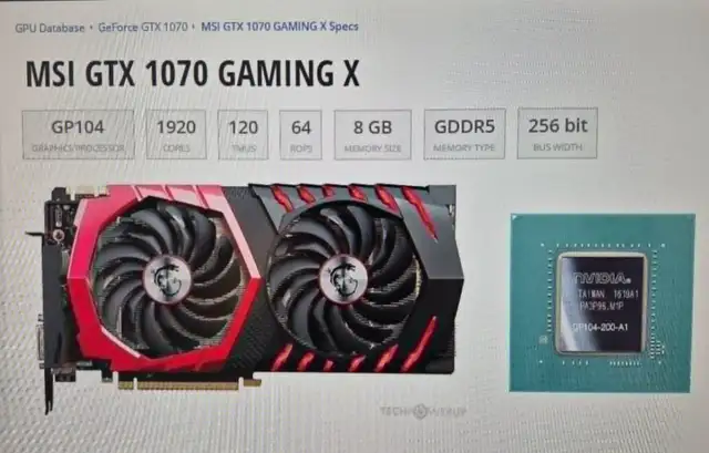 MSI GTX 1070 GAMING X 8GB – TESTED / VERIFIED – CLEAN – $160 - Photo 8