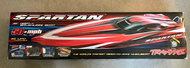 Traxxas Spartan 36' deep V brushless  boat  - 50  mph full out