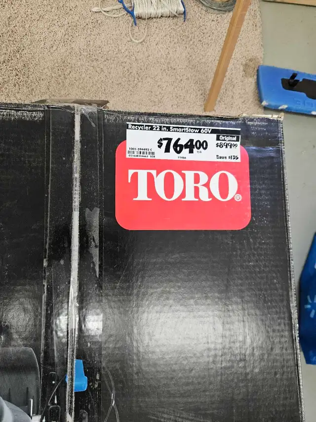 TORO Lawn Mower 22' 60V Max 53cm 'BRAND NEW IN THE BOX' - Photo 2