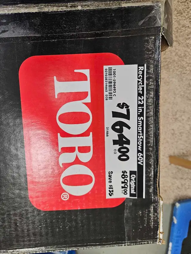 TORO Lawn Mower 22' 60V Max 53cm 'BRAND NEW IN THE BOX' - Photo 7