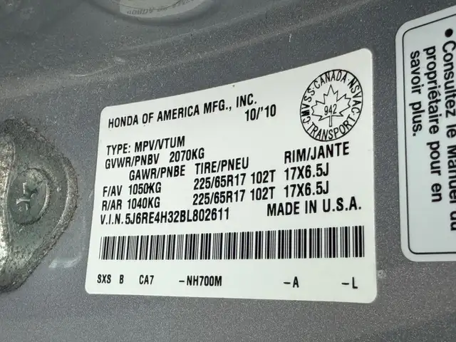 2011 Honda CR-V LX AWD 131KM CERTIFIED-WARRANTY - Photo 26