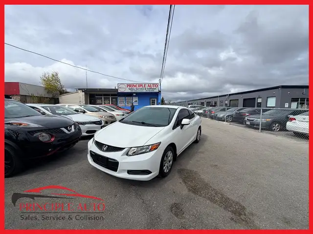 2012 Honda Civic LX 126KM COUPE CERTIFIED-WARRANTY