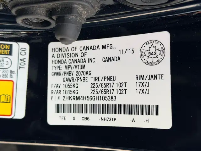 2016 Honda CR-V EX AWD 166KM CERTIFIED-WARRANTY - Photo 30