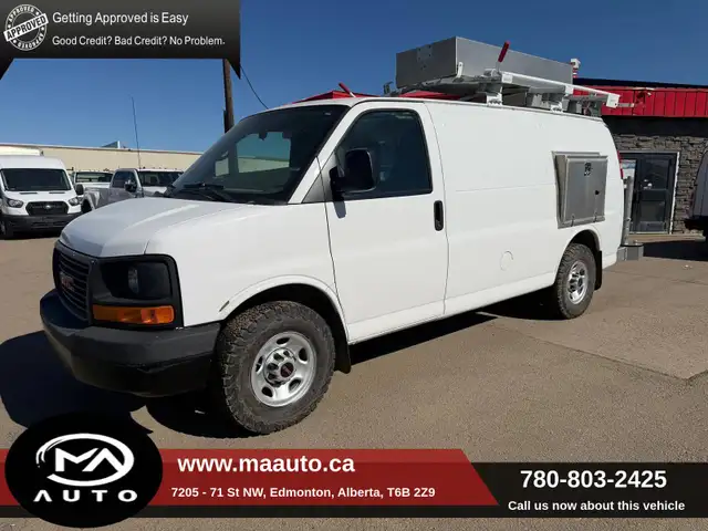2011 GMC Savana 3500 135' - Shelving And Ladder rack Included