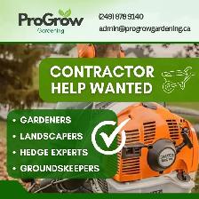 Landscaping Subcontractors Wanted – ProGrow Gardening
