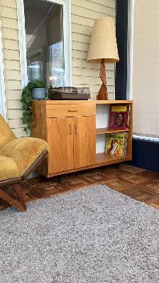 Mid century. Crédence, buffet disque vinyle. Teak Teck lamp NOT - Photo 3