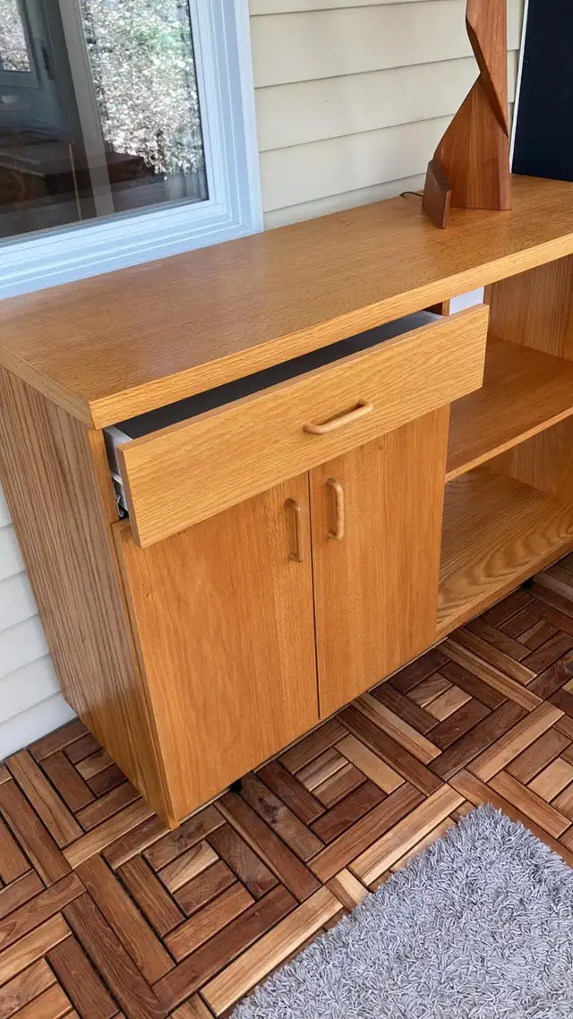 Mid century. Crédence, buffet disque vinyle. Teak Teck lamp NOT - Photo 7