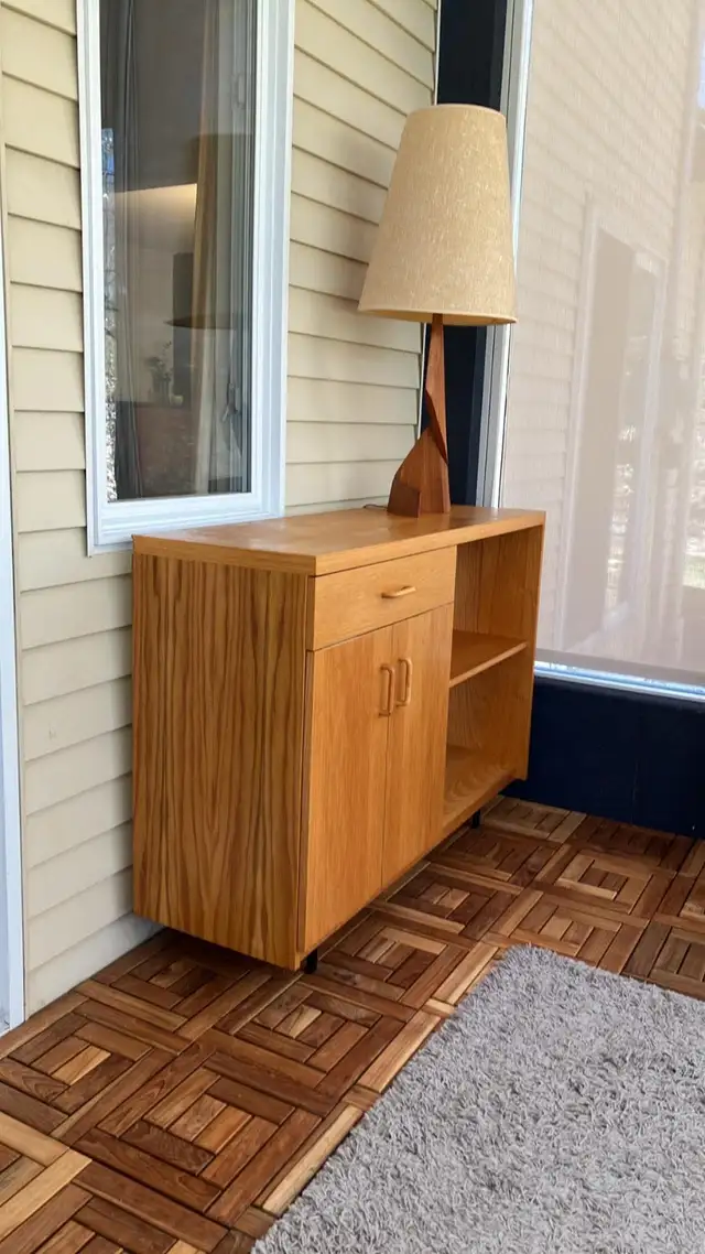 Mid century. Crédence, buffet disque vinyle. Teak Teck lamp NOT - Photo 9