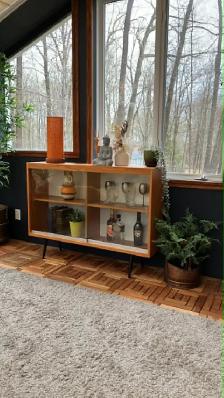 Mid century. Crédence, buffet, bibliothèque. Lampe teak teck PAS - Photo 9