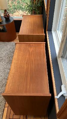 Mid century TEAK TECK Crédence buffet commode tables de chevets