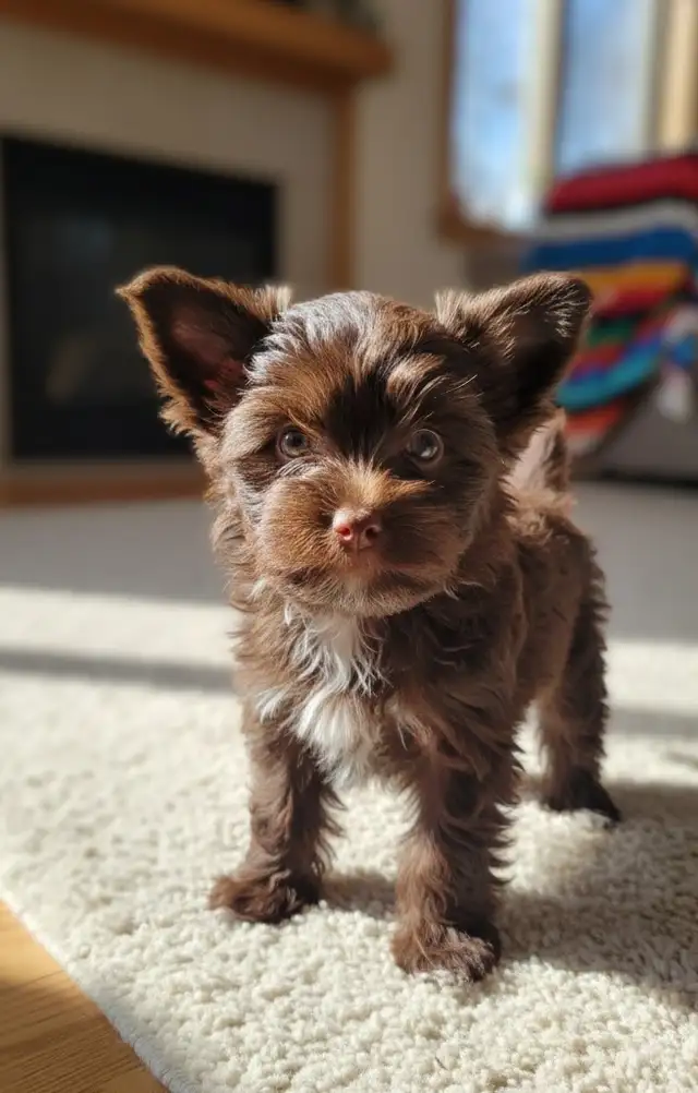 Luxurious puppy, rare dark choco girl
