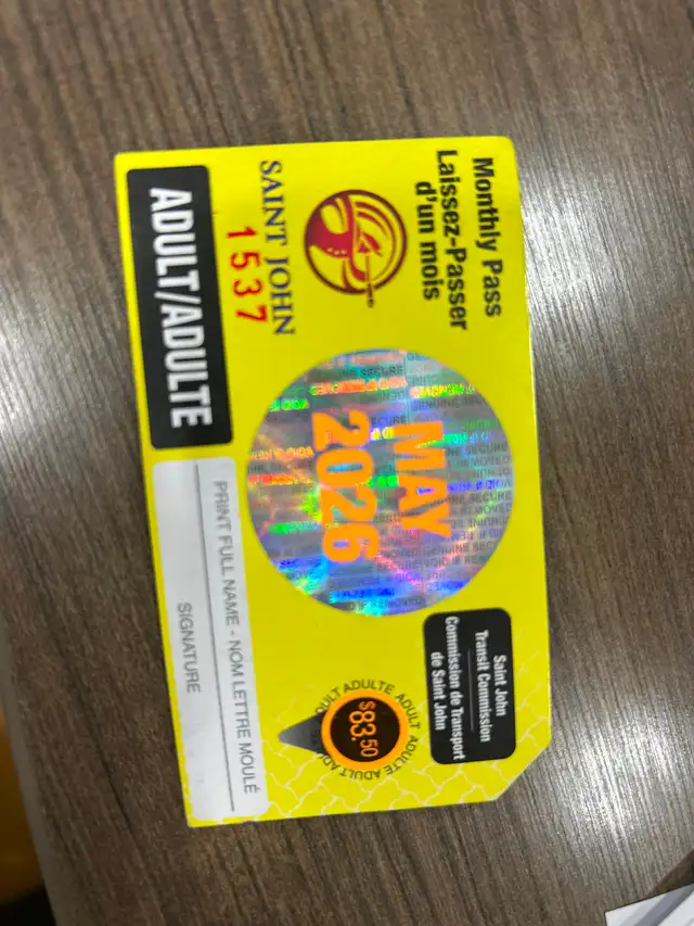CITY bus pass for may! - Photo 2