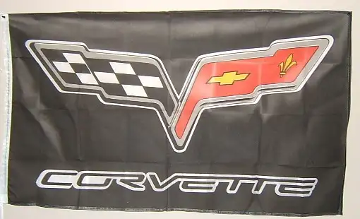 New Outdoor/indoor Corvette Flag / sign 3ft X 5ft - Photo 4