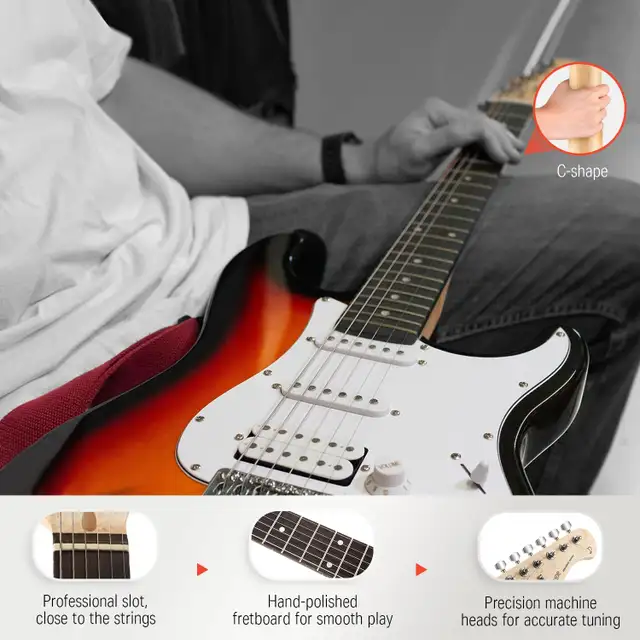 DONNER DST-100 ELECTRIC GUITAR KIT, AMPLIFIER & ACCESSORIES - Photo 5