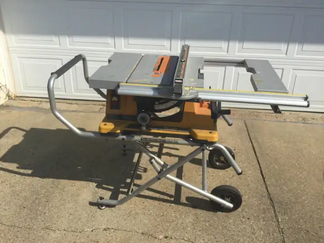 RIDGID 10' TABLESAW WITH WHEELED STAND & ACCESSORIES - Photo 2