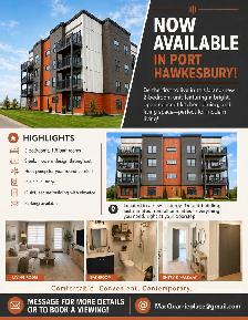 Brand new 2 bedroom apartments