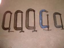 C—Clamps. 3-12 inch. 1-10 inch.1-8 inch