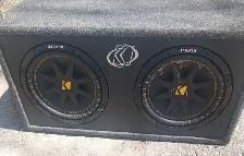 Kicker subwoofer and speakers