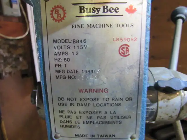Buzy Bee 6 foot Drill Press with cross slide vise - Photo 8