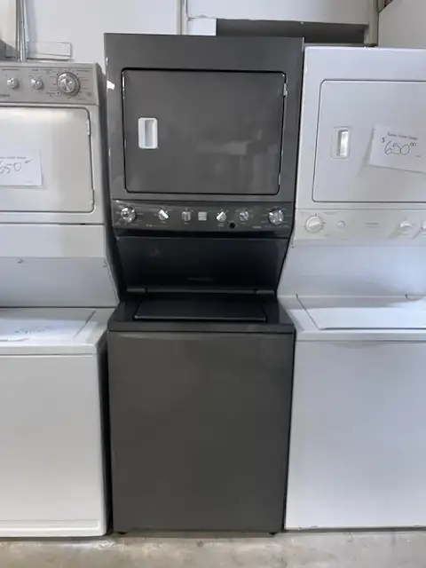 Laveuse sécheuse superposées (stacker) grises Kenmore