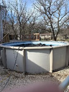 above ground pool