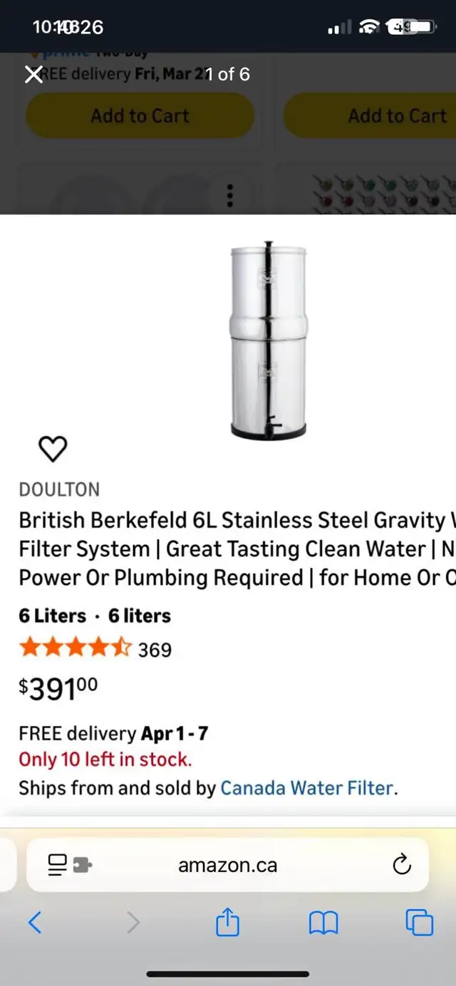 Berkeley Charcoal Water Filter System - Photo 10