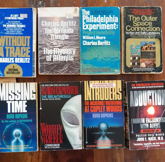 Books Secret Technology UFO encounters etc.