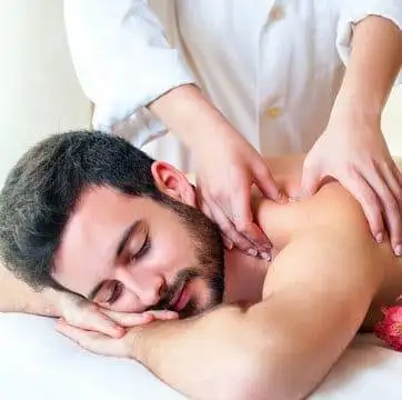 Massage therapy by professional student