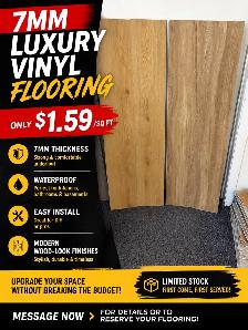 7mm luxury vinyl flooring $1.59