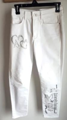 Jeans blancs de Dolcezza grandeur TP