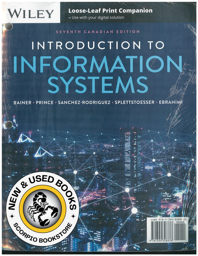 Introduction to Information Systems 7th edition 9781394328376