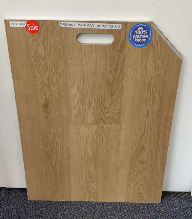 7mm vinyl flooring with pad $1.89/sf