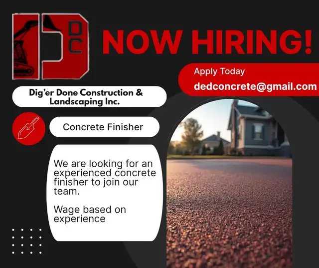 Looking for: CONCRETE FINISHER