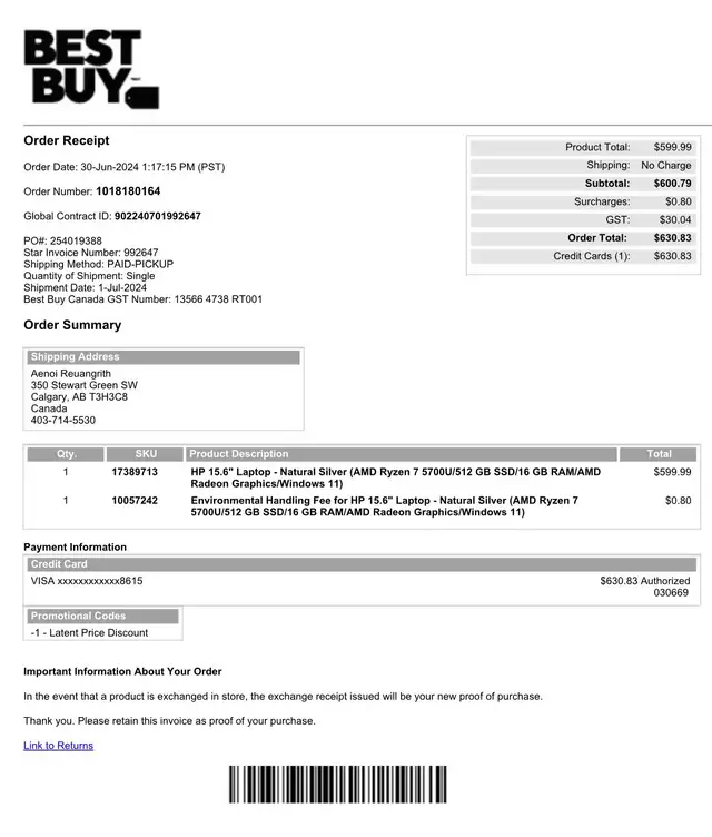 HP 15.6" Laptop AMD Ryzen 7 - 500GB SSD - 16GB RAM - Windows 12 - Photo 5