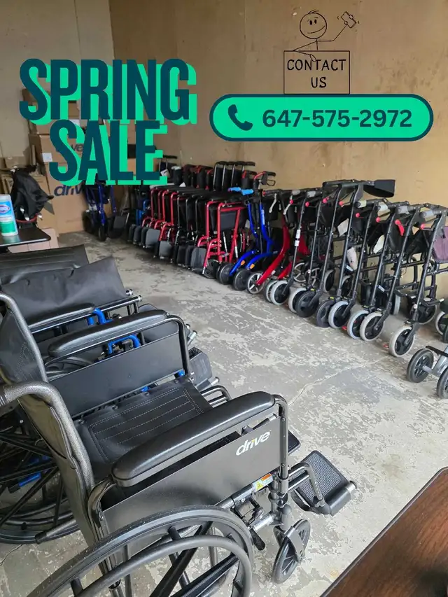 Spring Sale! Wheelchairs, Walkers, Scooters & More!