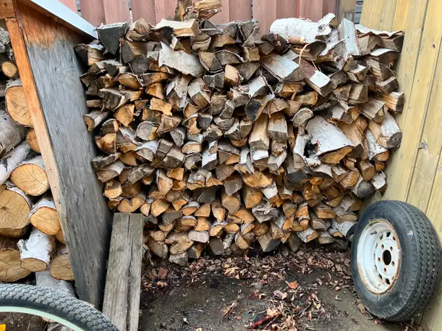 WOOD SPLIT -BIRCH & SPRUCE - $200- U PICK UP (780) 264-8959