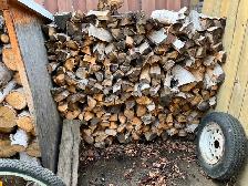 WOOD SPLIT -BIRCH & SPRUCE - $200- U PICK UP (780) 264-8959