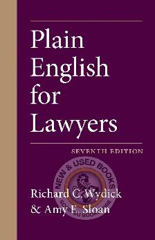 Plain English for Lawyers 7th Edition Wydick 9781531023492