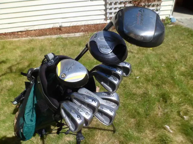 MENS LEFT HAND 12 CLUBS PLUS BAG GOLF SET - Photo 3