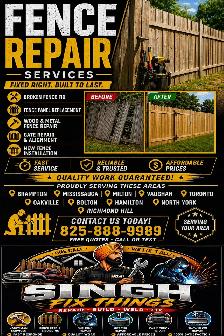 Fence Repair & New Fence Installation