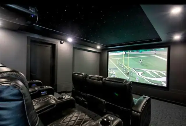 Premium Home Theater Recliner Chairs (Full Set)