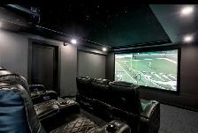 Premium Home Theater Recliner Chairs (Full Set)