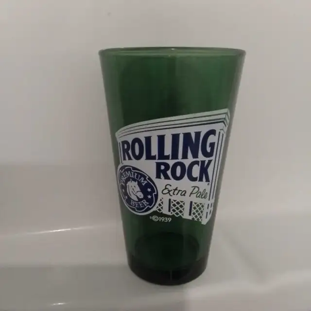 Rolling Rock Brewery glass.