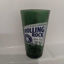 Rolling Rock Brewery glass.
