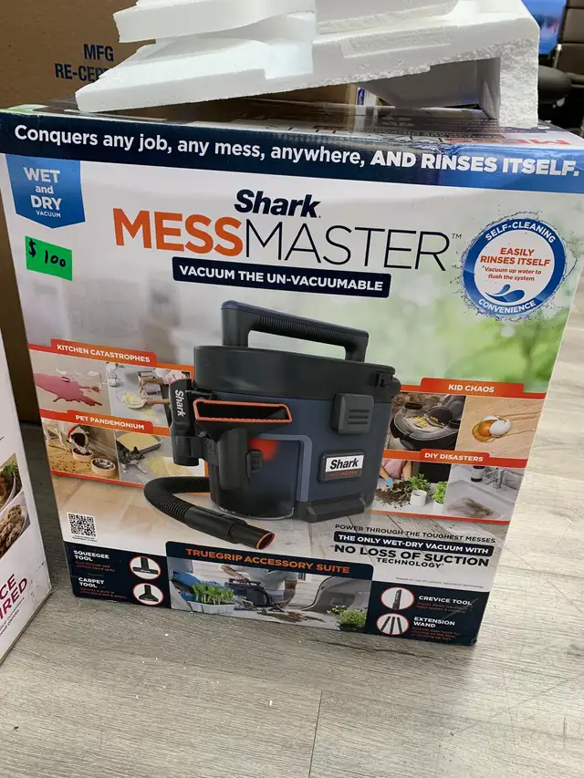 Vacuum Shark VS101 MessMaster Portable Wet Dry Blue