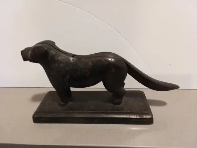 Antique Solid BRASS NUTCARKER or DOOR Stop