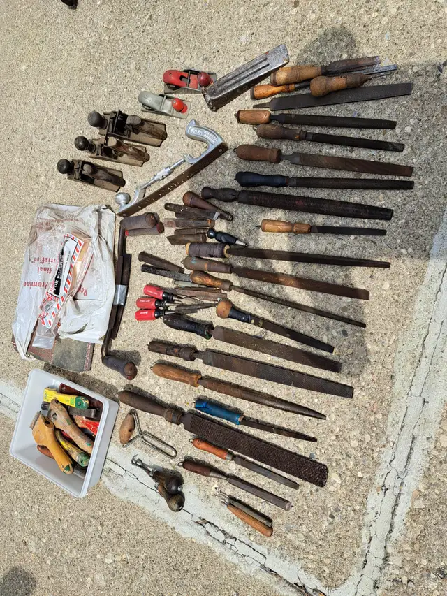scrappers, plains, chisels